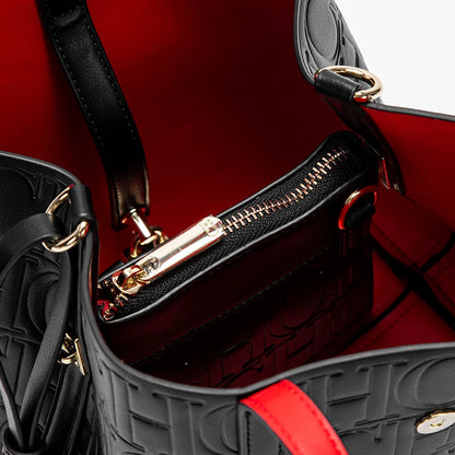 CHCH Luxury Embossed Tote – Structured Shoulder Bag