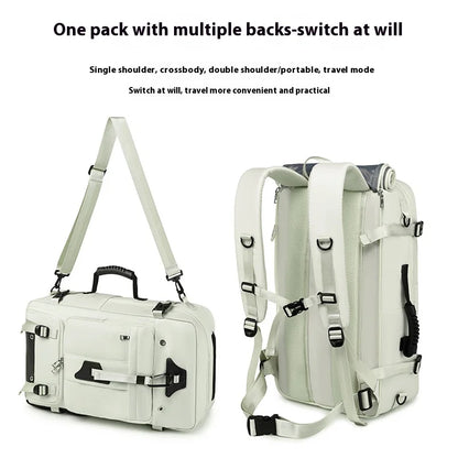 55L Waterproof Travel Backpack – Laptop & Shoe Compartment