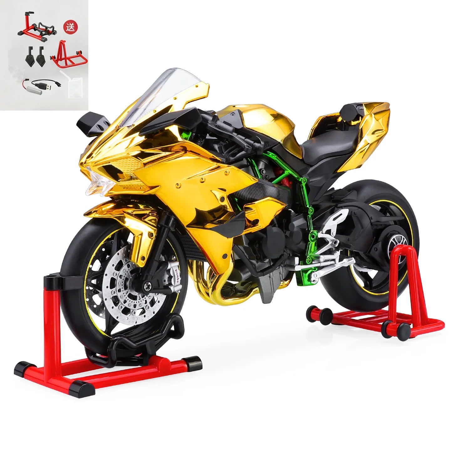 Key Start 1:9 H2 H2R Alloy Racing Motorcycle Model Diecast