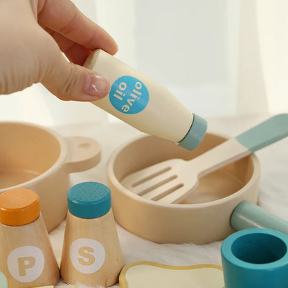 Wooden Kitchen Role Play Set – Montessori Style
