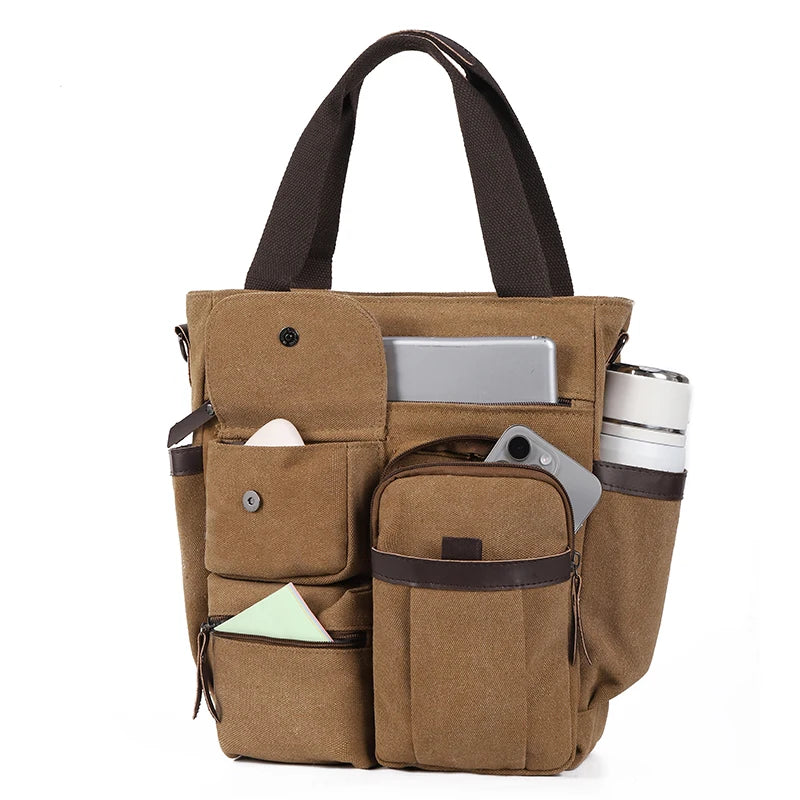 Men’s Vintage Canvas Messenger Bag