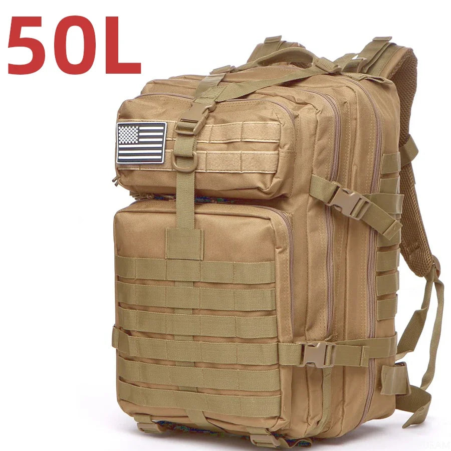 25L / 50L Tactical Outdoor Backpack – Waterproof Nylon