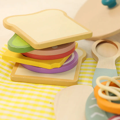 Wooden Kitchen Role Play Set – Montessori Style
