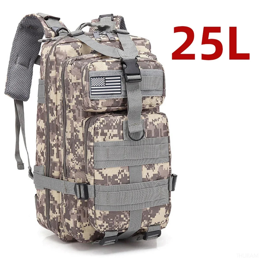 25L / 50L Tactical Outdoor Backpack – Waterproof Nylon