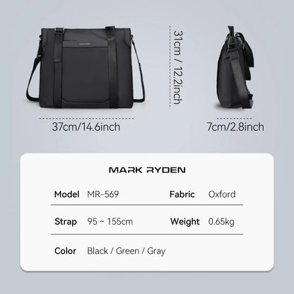 Mark Ryden Leather Messenger – Business Crossbody Bag