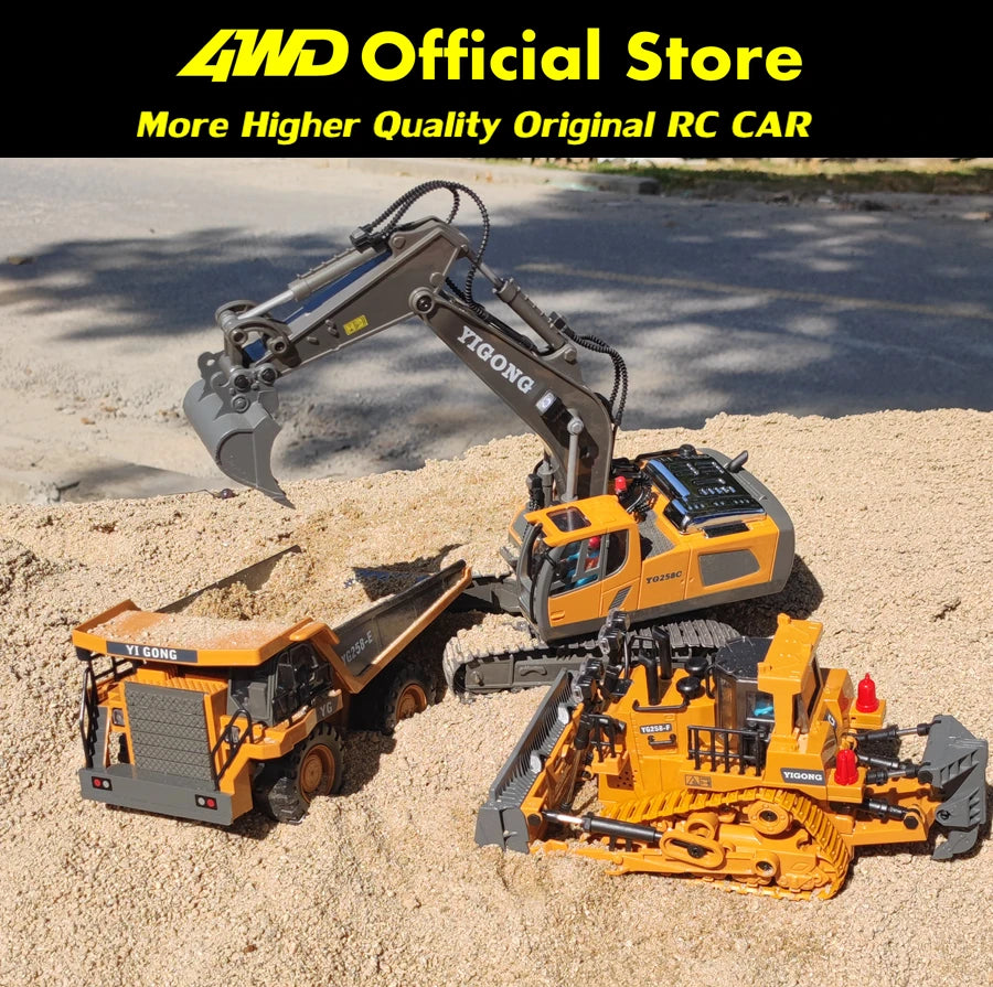4WD RC Alloy Excavator / Dump Truck