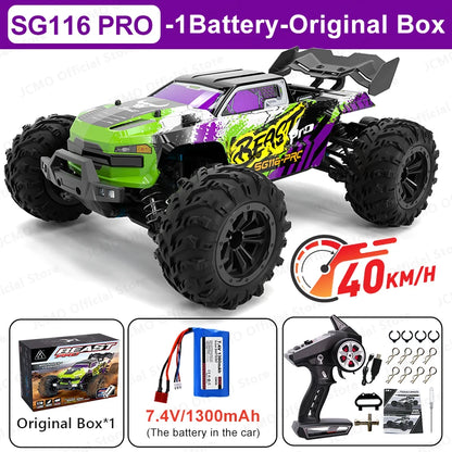 1:16 Brushless 4WD RC Car – 80KM/H High Speed Off Road Racing Truck