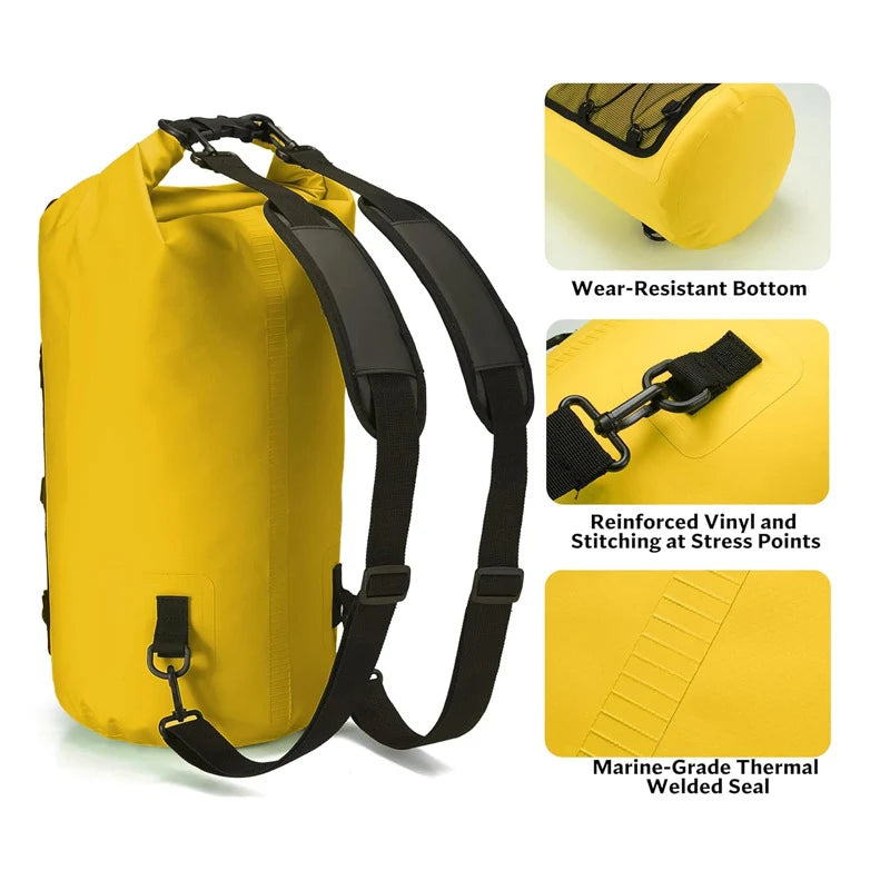Waterproof Dry Bag Backpack 10L / 20L – Roll-Top Design