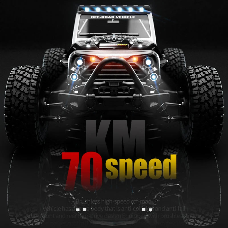 1:16 Brushless 4WD RC Car – 70KM/H Off-Road Model