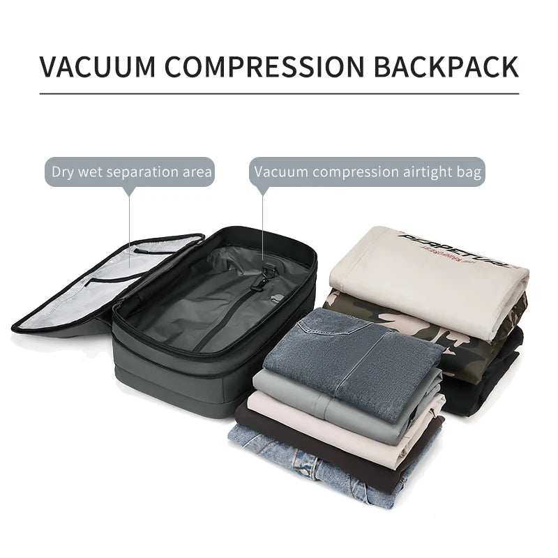 Vacuum Compression Backpack – 17” Laptop Carry-On