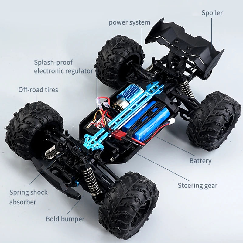 1:16 4WD RC Monster Truck – High Speed Off Road Remote Control Climbing Car