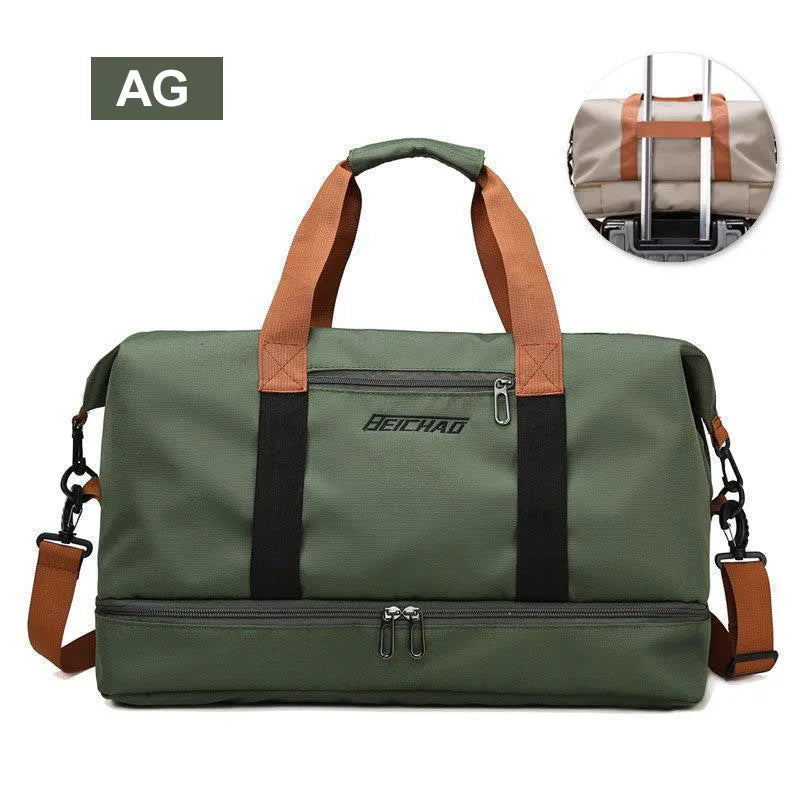 Travel Weekender Duffel with Shoe Compartment