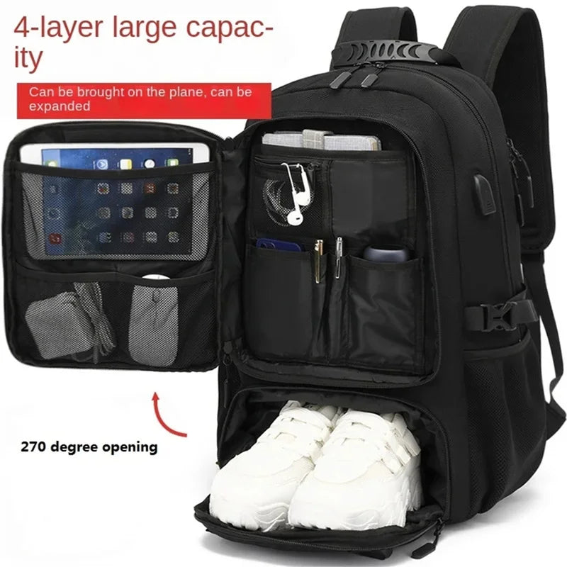 Expandable Waterproof Travel Backpack – 50L / 60L / 80L