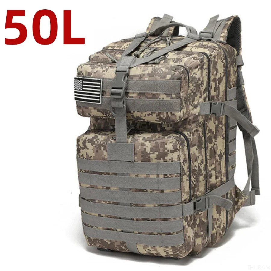 25L / 50L Tactical Outdoor Backpack – Waterproof Nylon