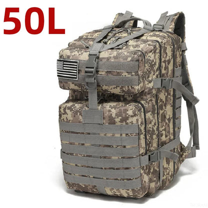 25L / 50L Tactical Outdoor Backpack – Waterproof Nylon
