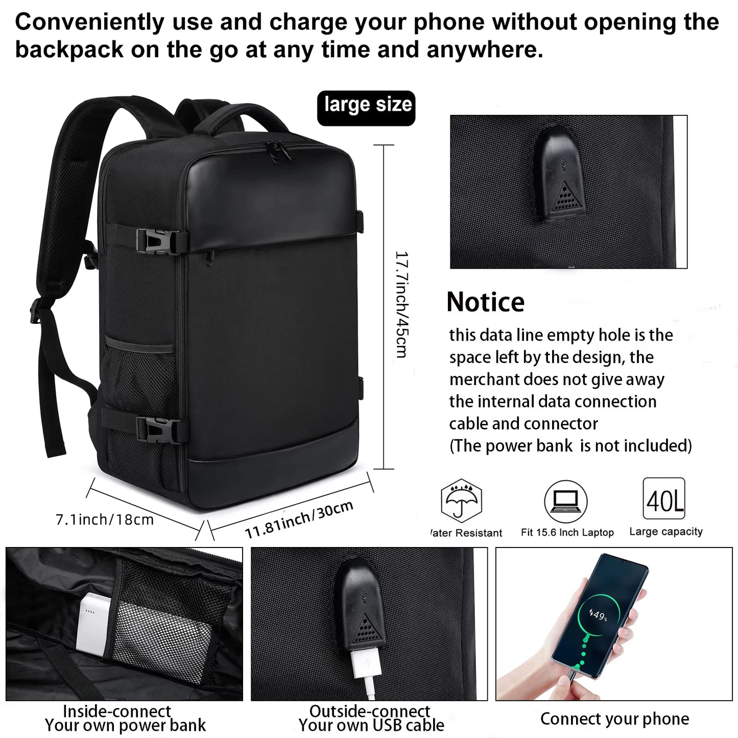 Ryanair 40x20x25 Cabin Backpack