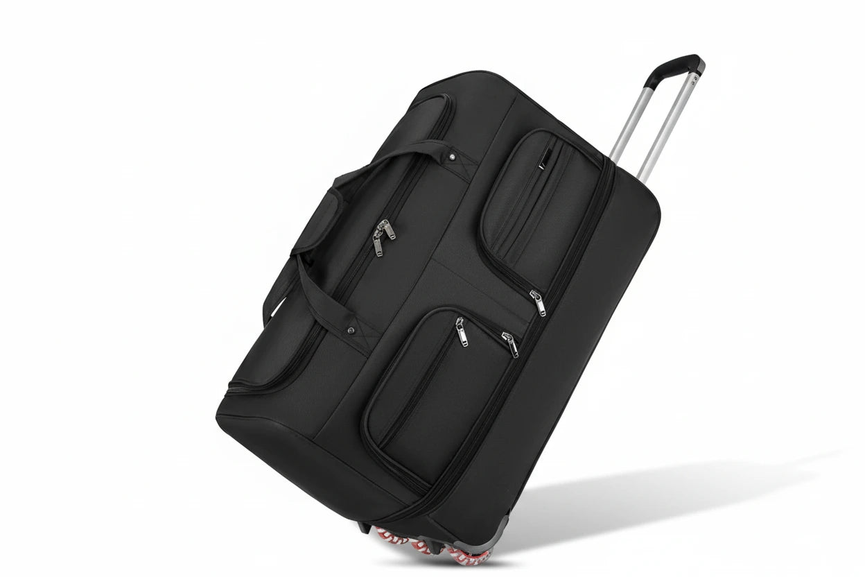 Black rolling suitcase