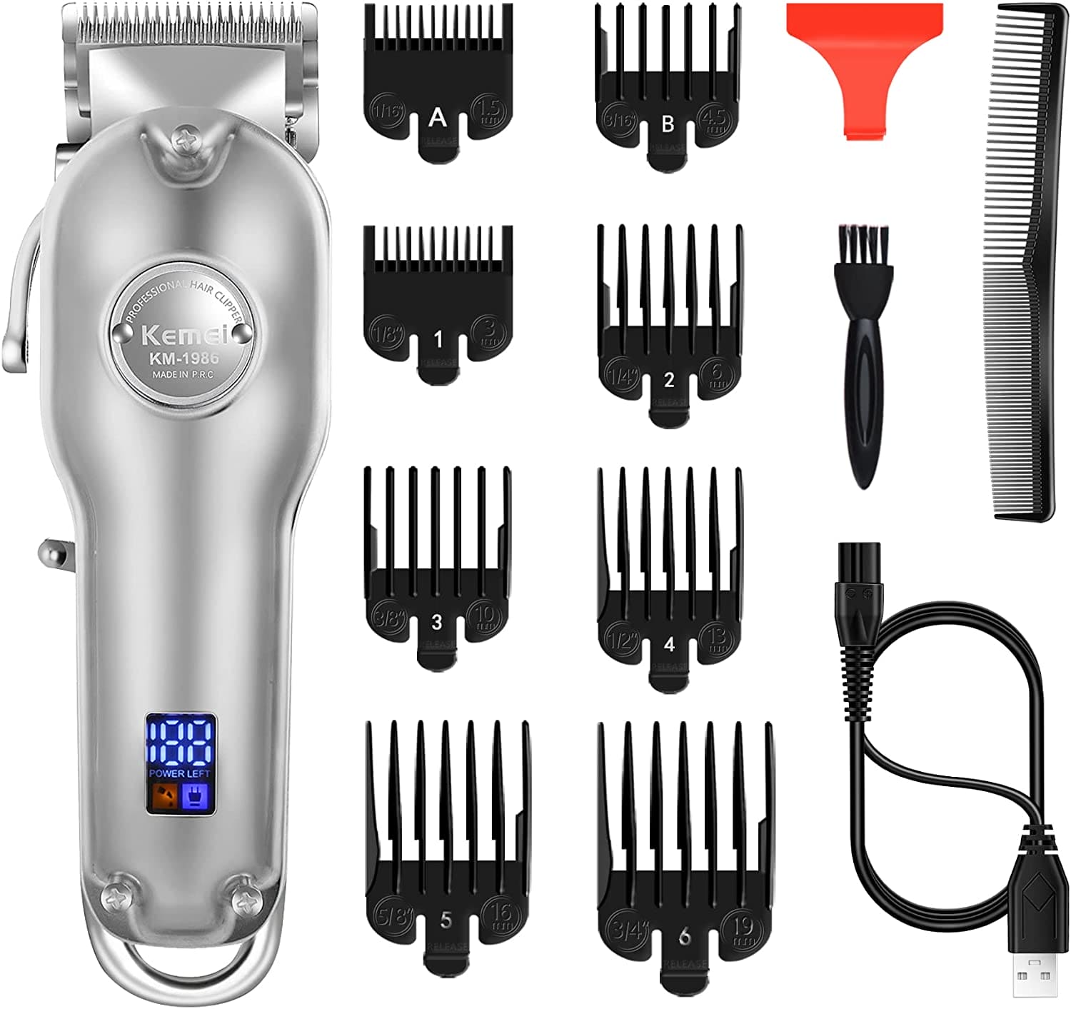 kemei wireless km 1986 hair clipper 