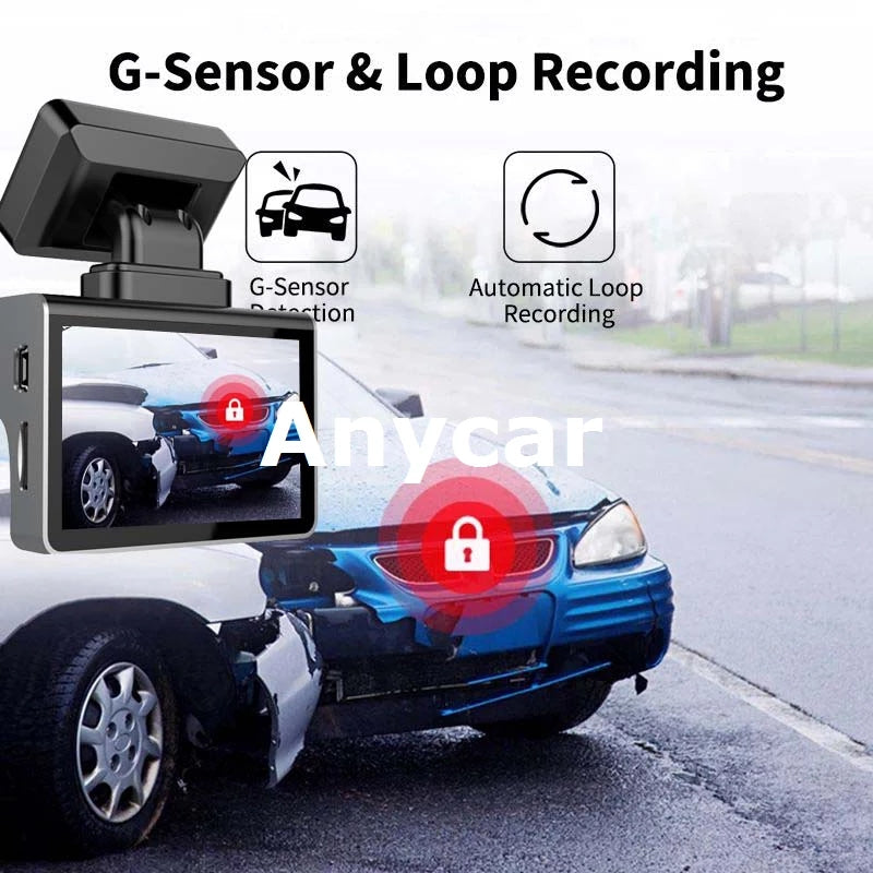 Dash Cam 2K Video Recorder Car DVR  Dashcam Recorder Dash Camera  DVR Camera 170° Wide Angle Loop Recording