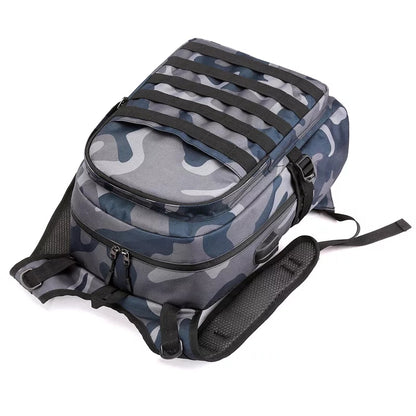 PUBG Backpack Men SchoolBag Mochila Game Battlefield Infantry Pack Travel School Bags USB Charging Jack Back Knapsack Male (OZK BP 4001)