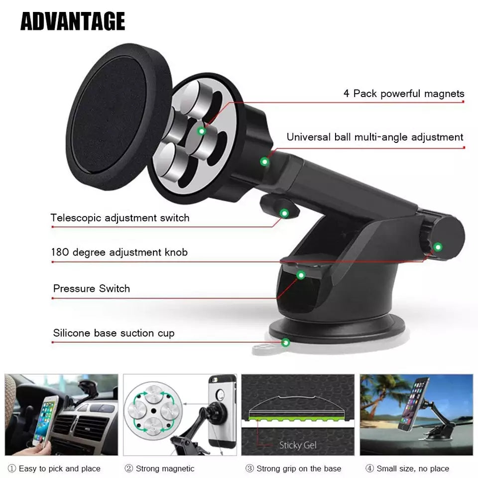 Magnetic Car Phone Holder For iPhone Xs Max X