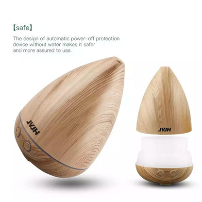 Mini Usb Air Humidifier Essential Oil Diffuser Ultrasonic Wood Grain Mist Maker 7 Colors Light For Home Office Moisturizing 45