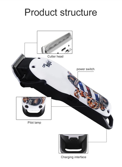 barber shop Hair Trimmer Cutting Machine 110-240V Professional Electric Hair Clipper Newly Design Cutting Machine For Men