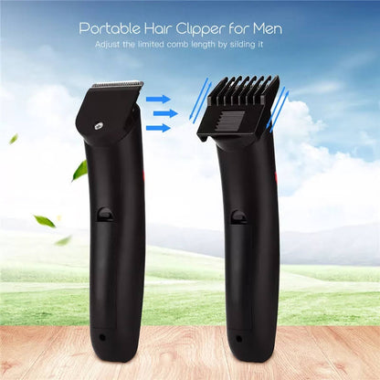 Wireless rechargable hair trimmer-black red