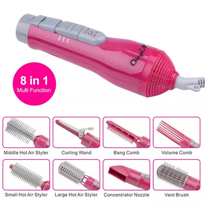 8-in-1 Multifunctional Professional Styling Electric Hair Dryer Hairdryer Set Volume Styler Hair Styling Brush Comb Hot Air 4041