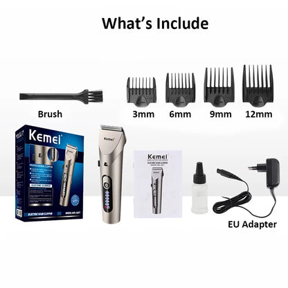 Kemei Hair Clipper Personal Electric Trimmer Rechargeable