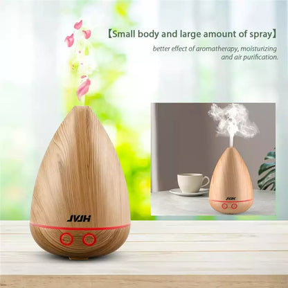 Mini Usb Air Humidifier Essential Oil Diffuser Ultrasonic Wood Grain Mist Maker 7 Colors Light For Home Office Moisturizing 45