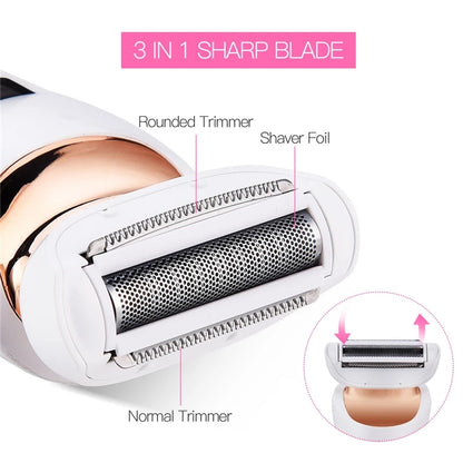 3 in 1 Portable Hair Removal Electric Epilator