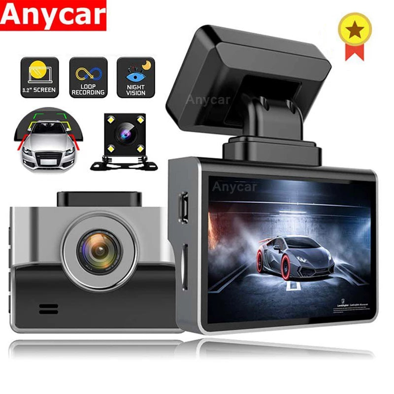 Dash Cam 2K Video Recorder Car DVR  Dashcam Recorder Dash Camera  DVR Camera 170° Wide Angle Loop Recording