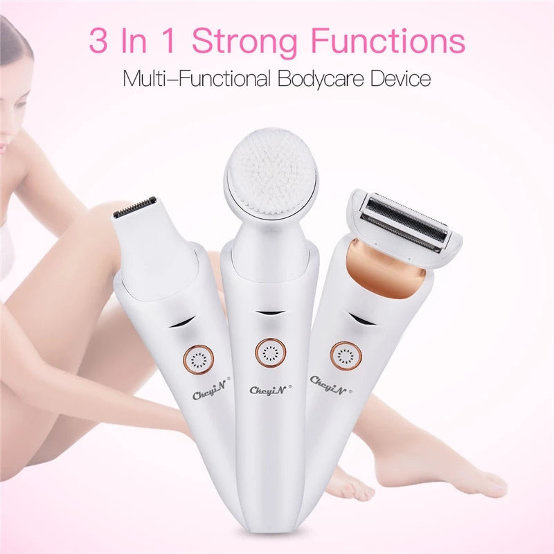 3 in 1 Portable Hair Removal Electric Epilator