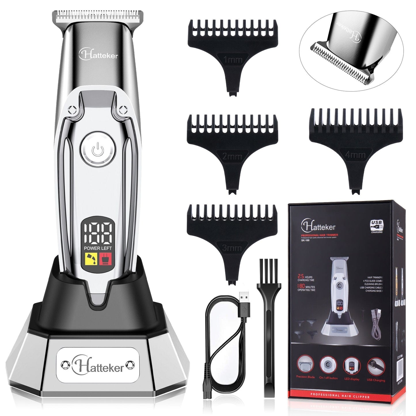 Cordless Hair Clippers for Man -HATTEKER