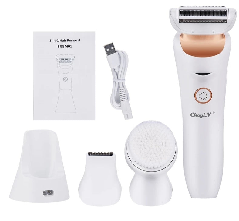 3 in 1 womens electric razor epilator