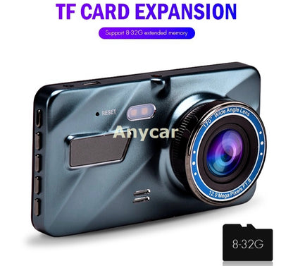 Car Dvr Video Recorder Dash Cam 3 in 1 Rear View Dual Camera Car Recorder Car Camera 3.6" Cycle Recording Night Vision Dashcam