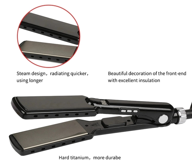 2 IN 1 Hair Straightener & Curler Titanium Plate Professional Hair Straightener Flat Iron Curling iron Hair styler