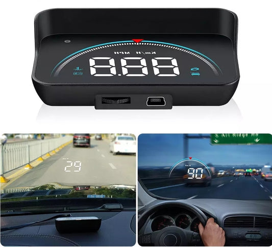 M8 HUD Head Up Display Car OBD2 OBD Overspeed Warning System Speedometer Projector Windshield Auto Electronic Alarm