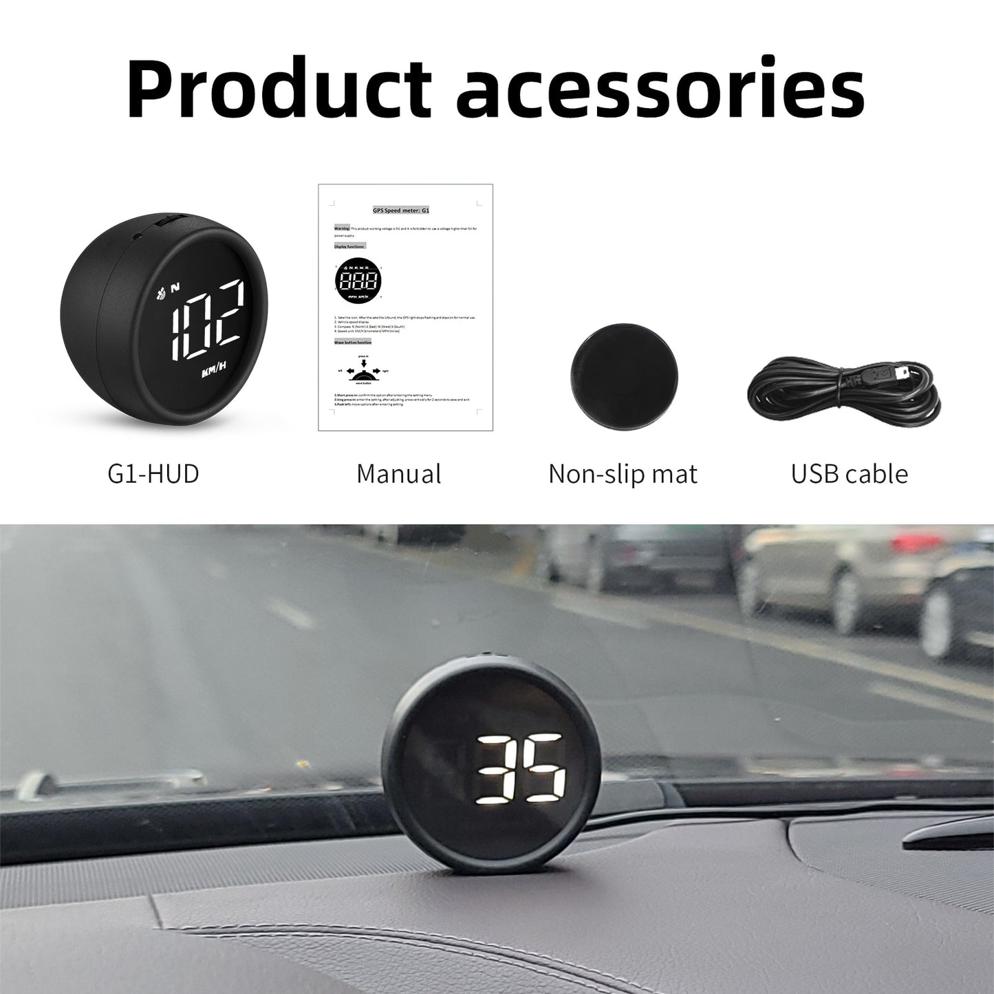 GPS HUD Display On-board Computer Digital Car Electronic Speedometer Smart Gadgets Accessory All For Car