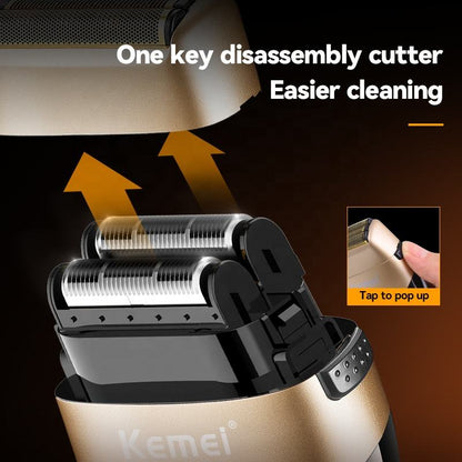 Kemei wireless shavers mens