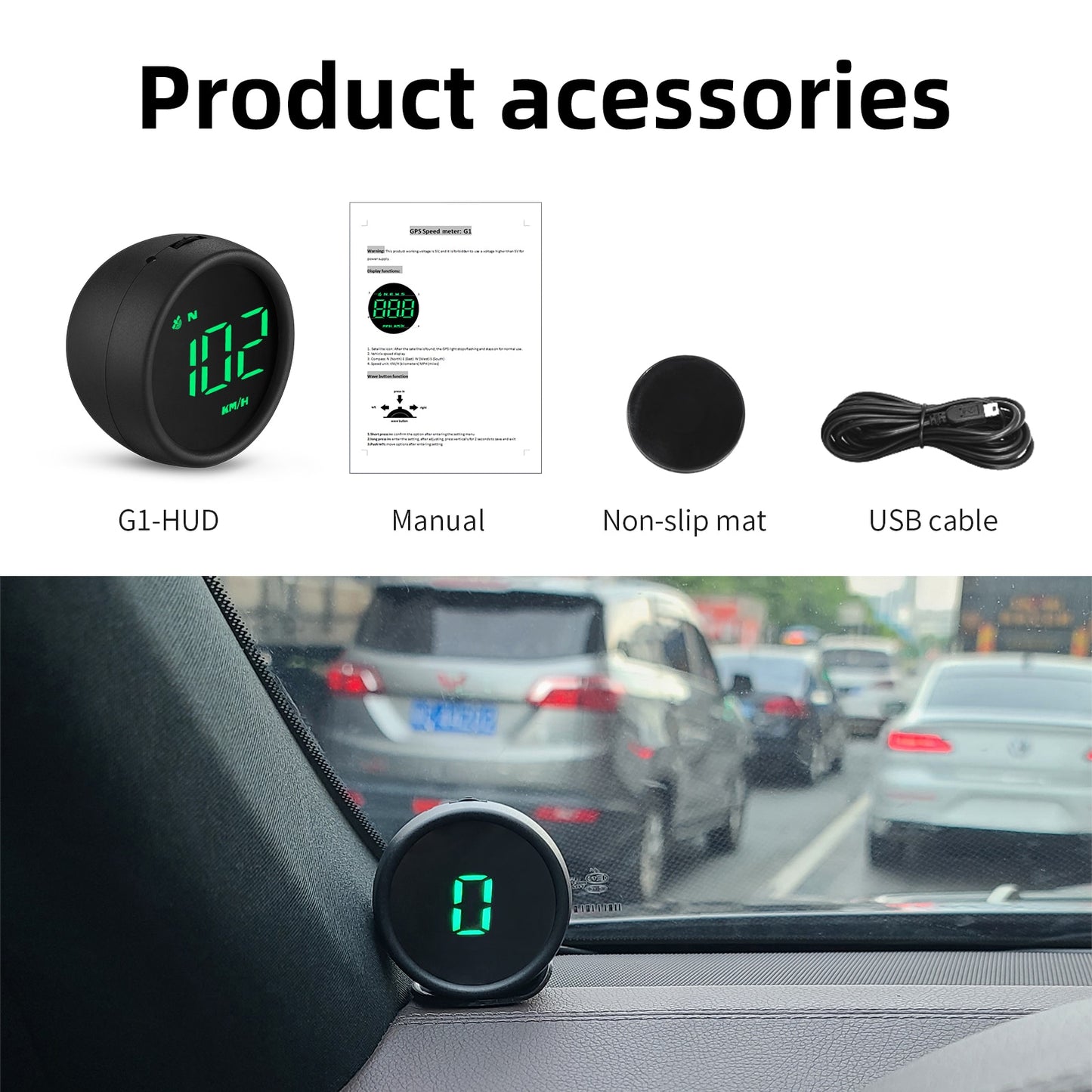 GPS HUD Display On-board Computer Digital Car Electronic Speedometer Smart Gadgets Accessory All For Car