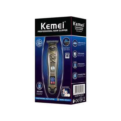 Kemei Full Metal Rechargeable Cordless Hair beard Trimmer For Men