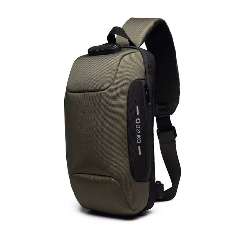 OZK New Multifunction Crossbody Bag for Men Anti-theft Shoulder Messenger Bags Male Waterproof Short Trip Chest BackPack