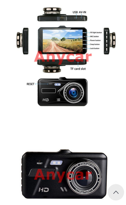 4'' Car DVR Camera Video recorder HD 1080P Dash Cam Auto Digital  Recorder Dashcam Camera IPS Touch Screen G-Sensor WDR Car DVRs