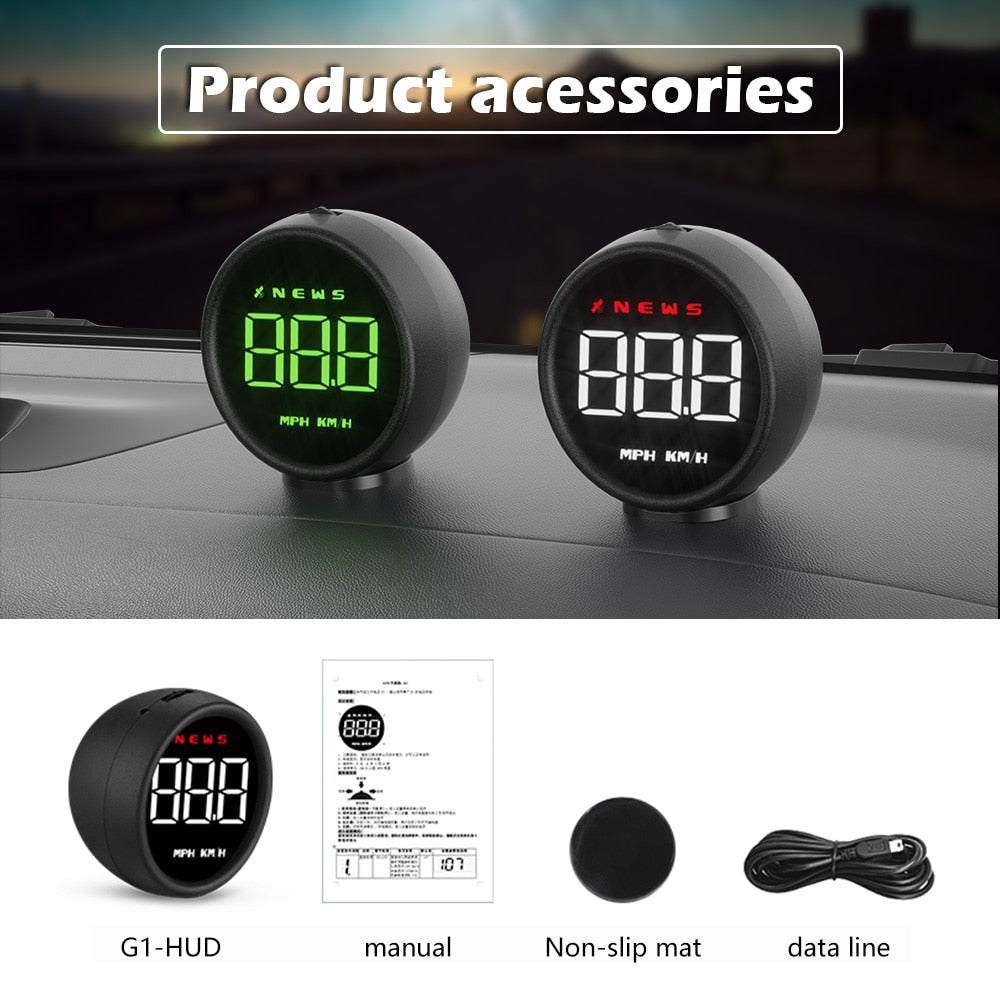 GPS HUD Display On-board Computer Digital Car Electronic Speedometer Smart Gadgets Accessory All For Car