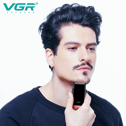 VGR Electric Shaver and Beard Trimmer 2 Blade USB Charge for Men V-390