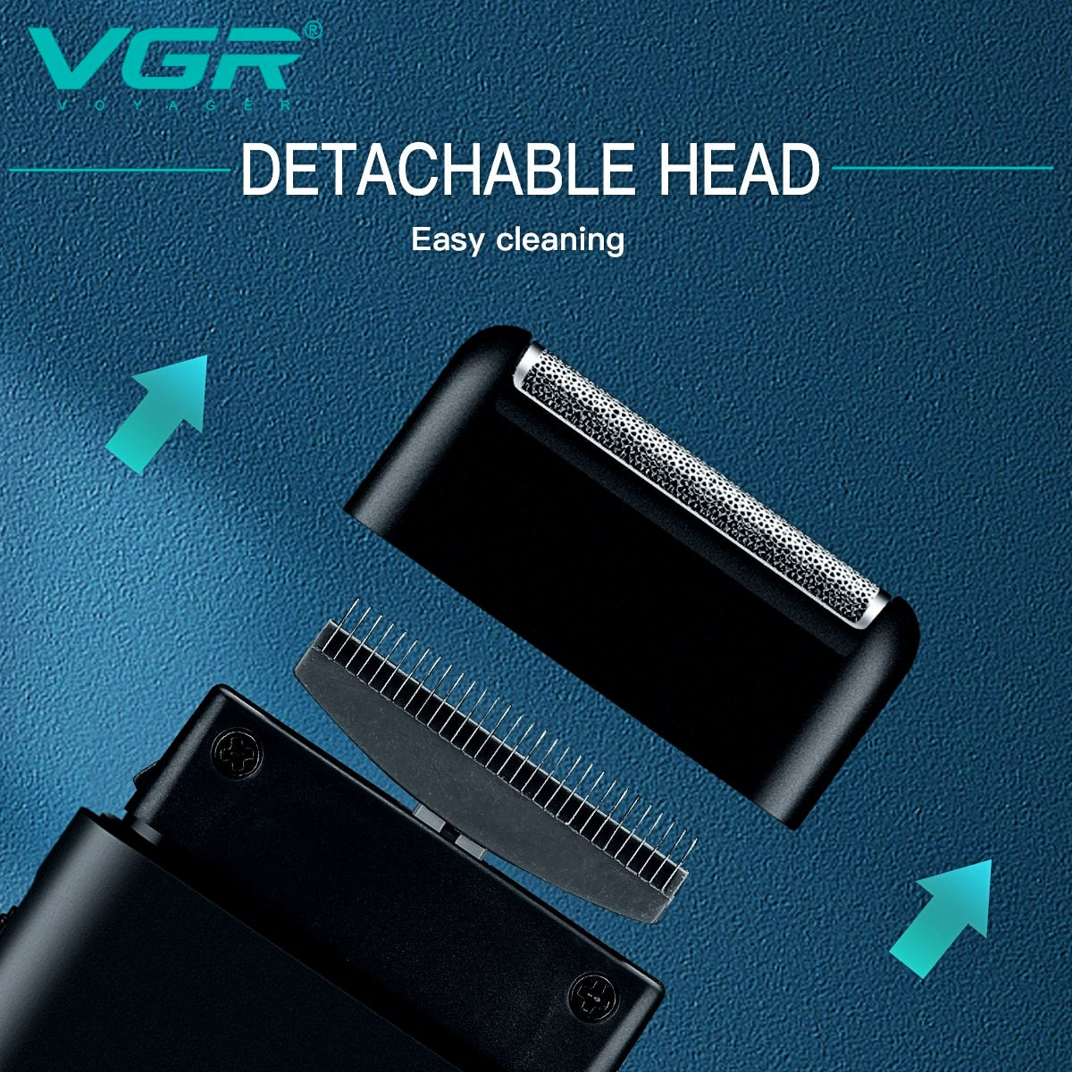 VGR Electric Shaver and Beard Trimmer 2 Blade USB Charge for Men V-390