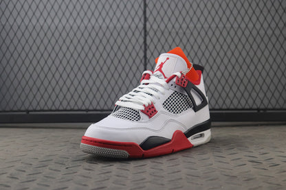 Mens Oreo 4s red white smart sneakers