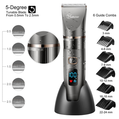 HATTEKER 3in1 Professional  Waterproof Hair Clipper